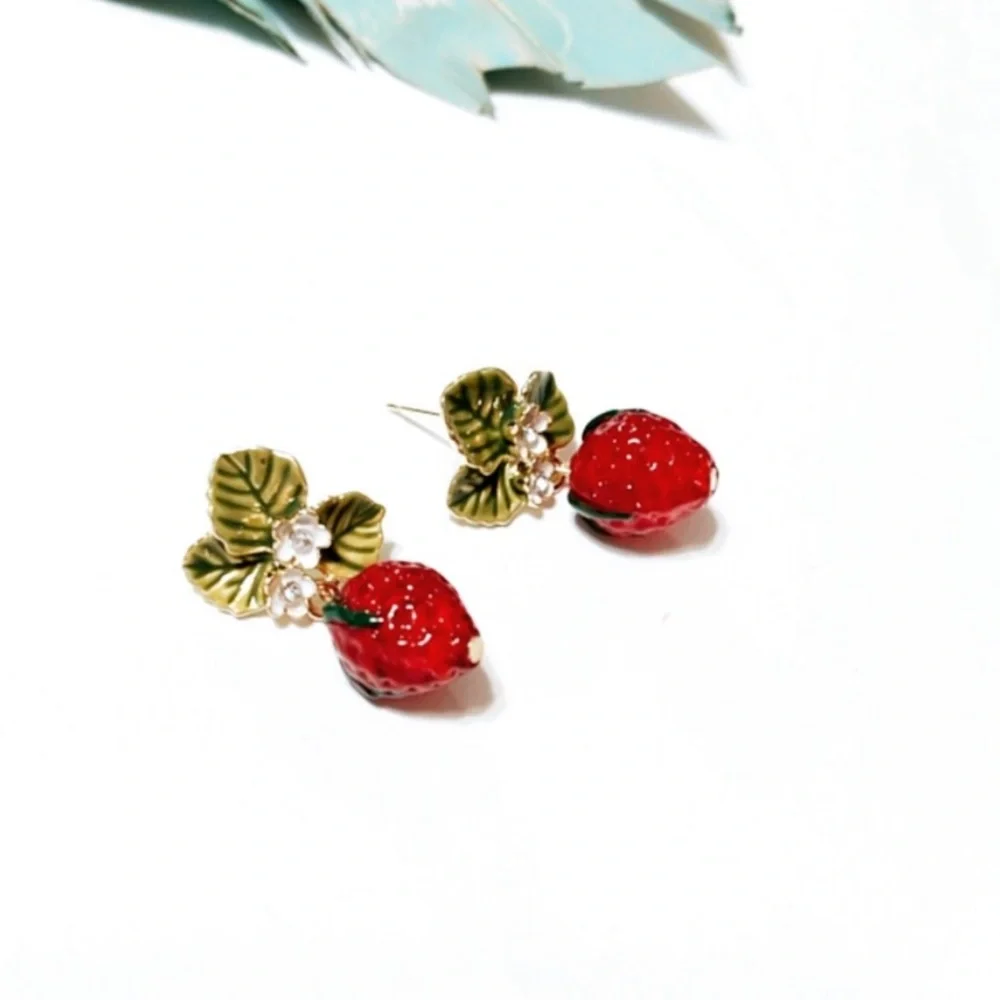 Strawberries 🍓 Statement Earrings